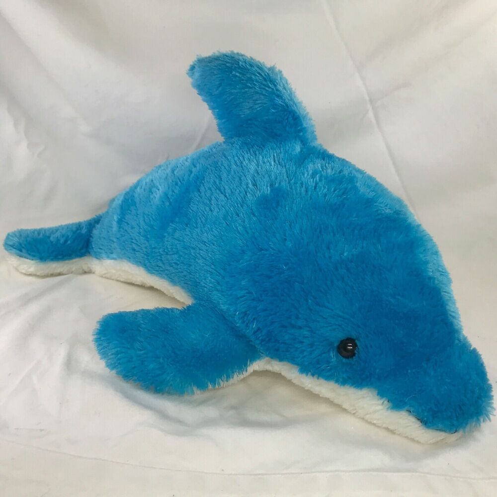 Aurora World Blue Ivory Dolphin 20" Large Stuffed Plush SOFT | RARE/Hard To Find